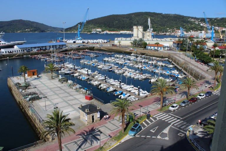 Zona interior do Porto de Ferrol